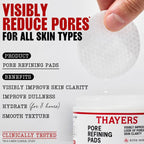 Thayers Natural Remedies Pore Refining Face Pads with Witch Hazel and Salicylic Acid - 60ct