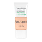 Neutrogena Clear Coverage Flawless Matte Color Correcting Cream, Full-Coverage - 1.0 Shell