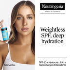 Neutrogena Hydro Boost Weightless Facial Moisturizer with Hyaluronic Acid - SPF 50 - Fragrance Free - 1.7 fl oz