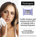 Neutrogena Night Calming Makeup Remover Wipes - Ultra Soft Micellar Facial Cleansing - 25ct