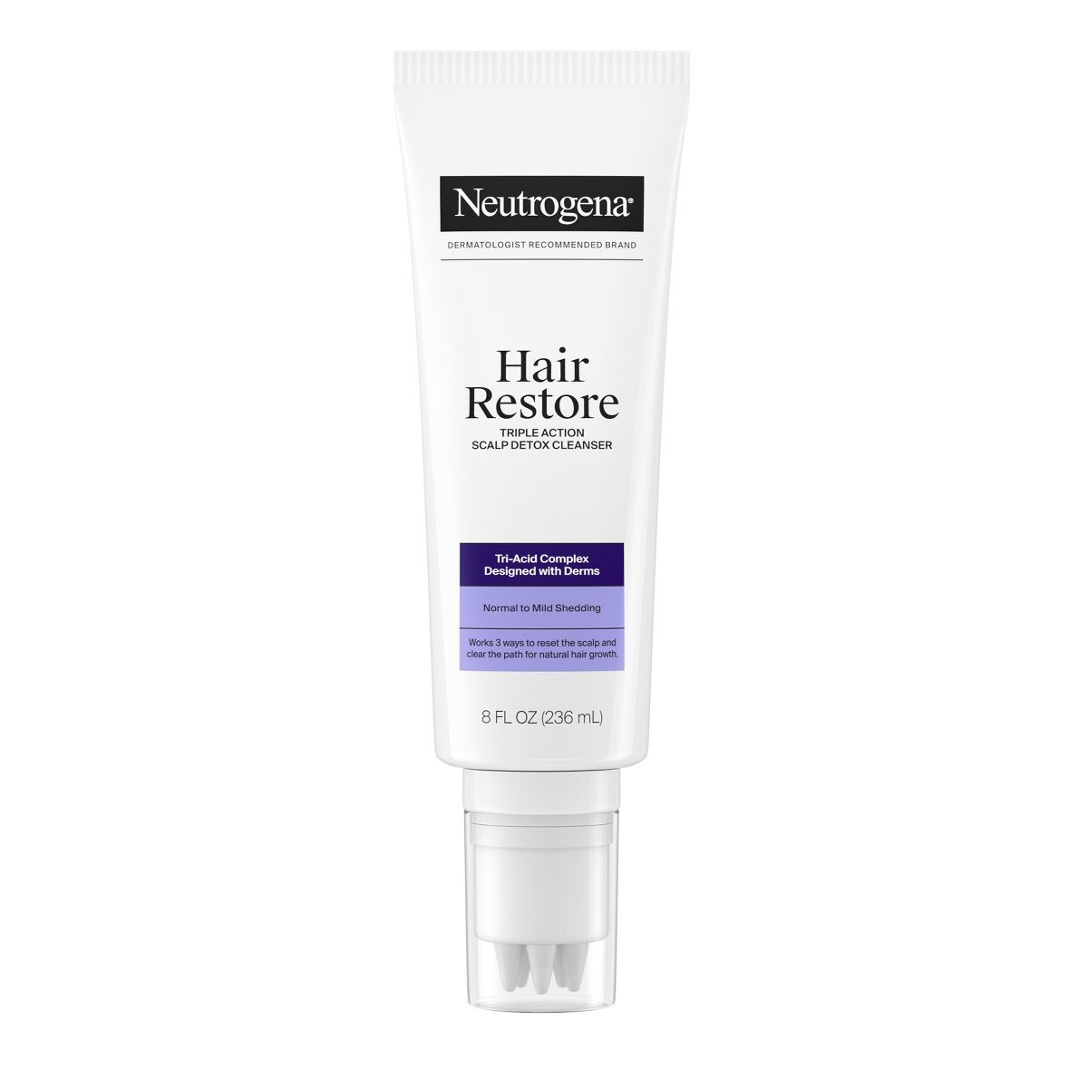Neutrogena Restore Triple Action Scalp Detox Hair Cleanser - Detox & Clarifying Treatment - 8 Fl. Oz.
