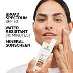 La Roche Posay Anthelios Tinted Ultra-Light Fluid Mineral Face Sunscreen with Titanium Dioxide - SPF 50 - Travel Size - 1.7 fl oz