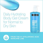 Neutrogena Hydro Boost Hydrating Body Gel Cream with Hyaluronic Acid for Normal to Dry Skin - 16oz