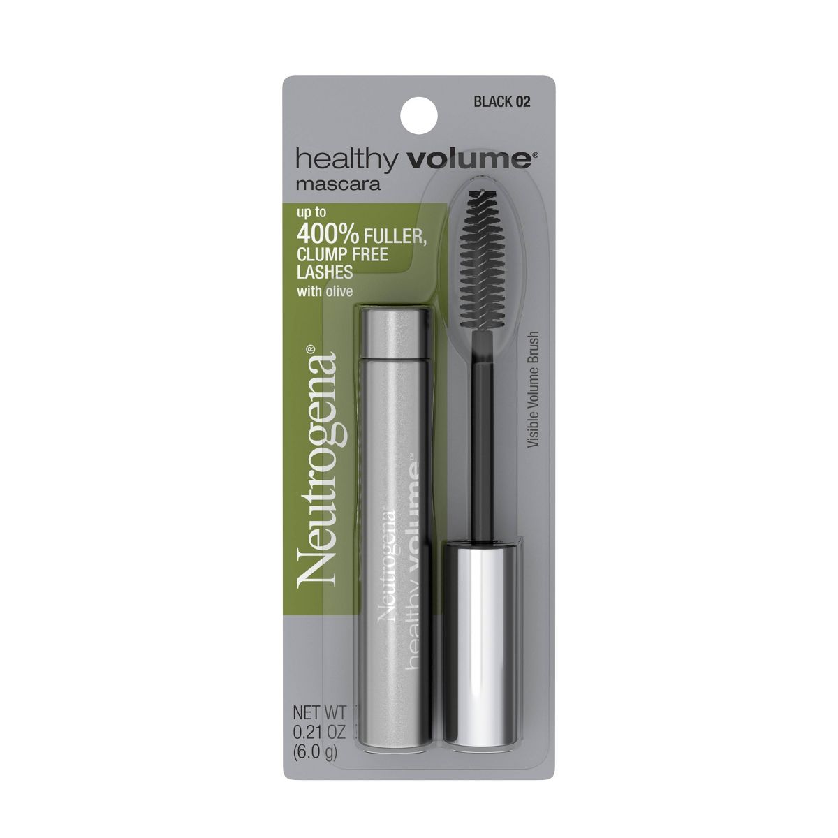 Neutrogena Healthy Volume Lash-Plumping Mascara - 02 Black - 0.21oz