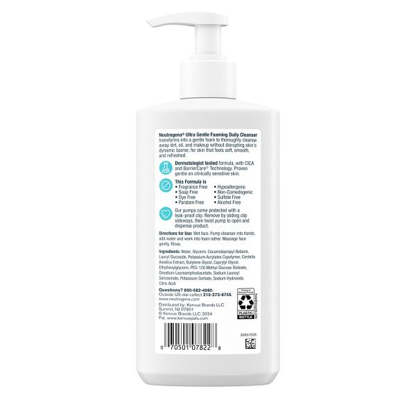 Neutrogena Ultra Gentle Daily Cleanser Foaming Formula - 8.5 fl oz