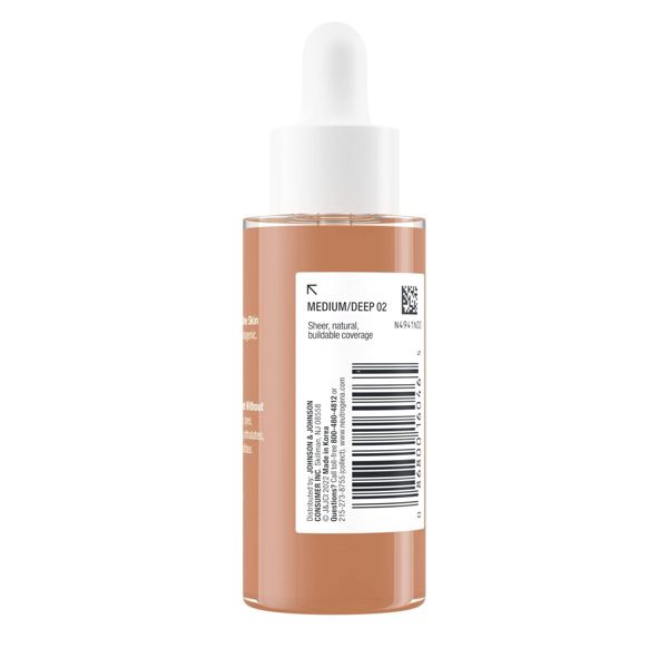 Neutrogena Healthy Skin Sensitive Skin Serum Foundation with Color Correcting, Pore Minimizing & Buildable Coverage - 01 Light