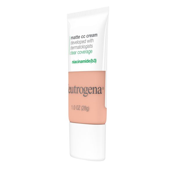 Neutrogena Clear Coverage Flawless Matte Color Correcting Cream, Full-Coverage - 1.0 Shell