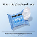 Neutrogena Makeup Remover Wipes - Ultra Soft Micellar Facial Cleansing - Travel Pack - 7ct