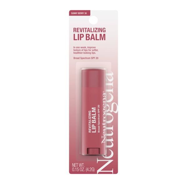 Neutrogena Revitalizing and Moisturizing Tinted Lip Balm, SPF 20 - 20 Blush - 0.15oz
