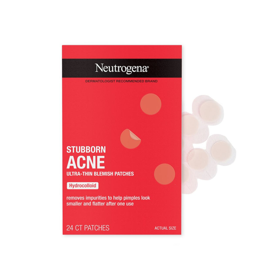 Neutrogena Stubborn Acne Ultra-Thin Blemish Pimple Patches - 24ct