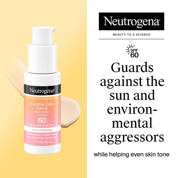 Neutrogena Invisible Daily Defense Sunscreen Face Serum - SPF 60 - 1.7 fl oz