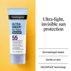 Neutrogena Ultra Sheer Dry Touch Sunscreen Lotion, SPF 55, 3oz