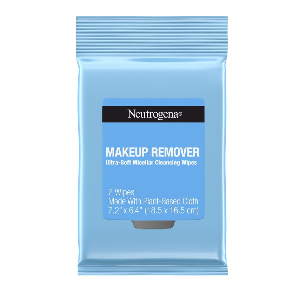 Neutrogena Makeup Remover Wipes - Ultra Soft Micellar Facial Cleansing - Travel Pack - 7ct