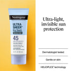 Neutrogena Ultra Sheer Dry-Touch Sunscreen Broad Spectrum SPF 45 - 6 fl oz /2ct