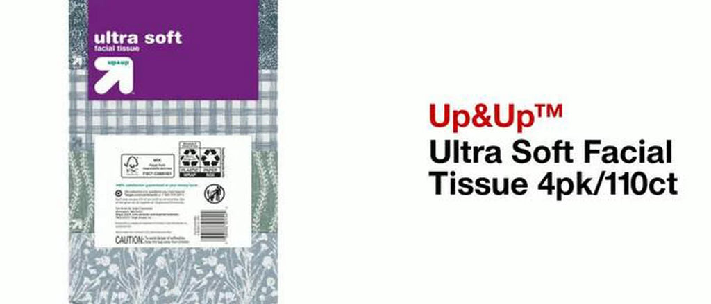 Ultra Soft 3-Ply Facial Tissue - 1pk/110ct - up&up™