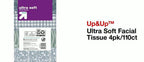 Ultra Soft 3-Ply Facial Tissue - 1pk/110ct - up&up™