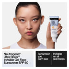 Neutrogena Ultra Sheer Invisible Gel Facial Sunscreen - Water Resistant - SPF 40 - Travel Size - 1.7 fl oz