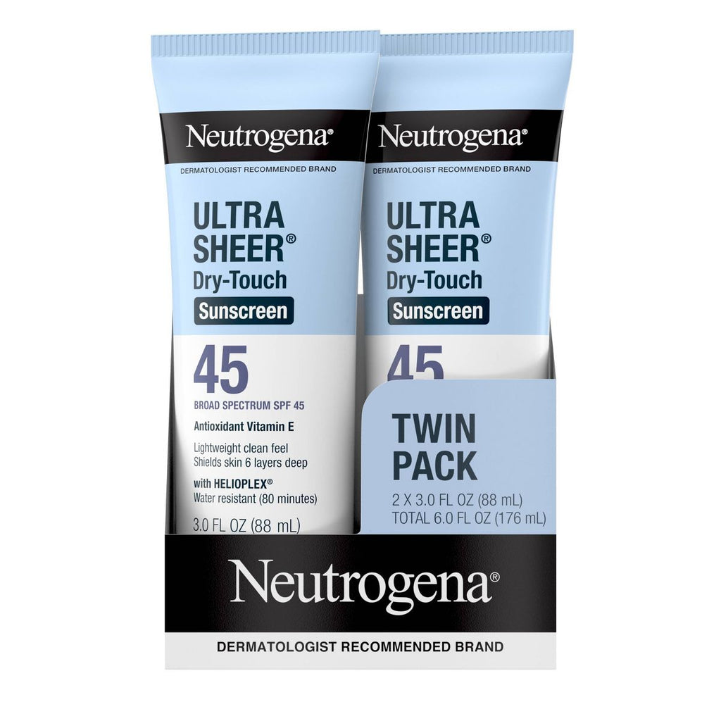 Neutrogena Ultra Sheer Dry-Touch Sunscreen Broad Spectrum SPF 45 - 6 fl oz /2ct