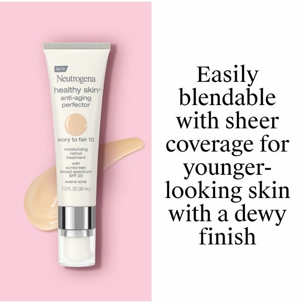Neutrogena Healthy Skin Anti-Aging Perfector with Retinol & Broad Spectrum SPF 20 Sunscreen - 10 Ivory to Fair
