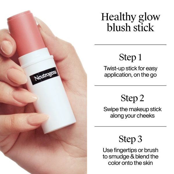 Neutrogena Healthy Glow Creamy Blush Stick Makeup - Peachy Keen - 0.3oz