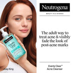 Neutrogena Evenly Clear Gentle Acne Foaming Face Cleanser with Salicylic Acid and PHAs - 9.1 fl oz